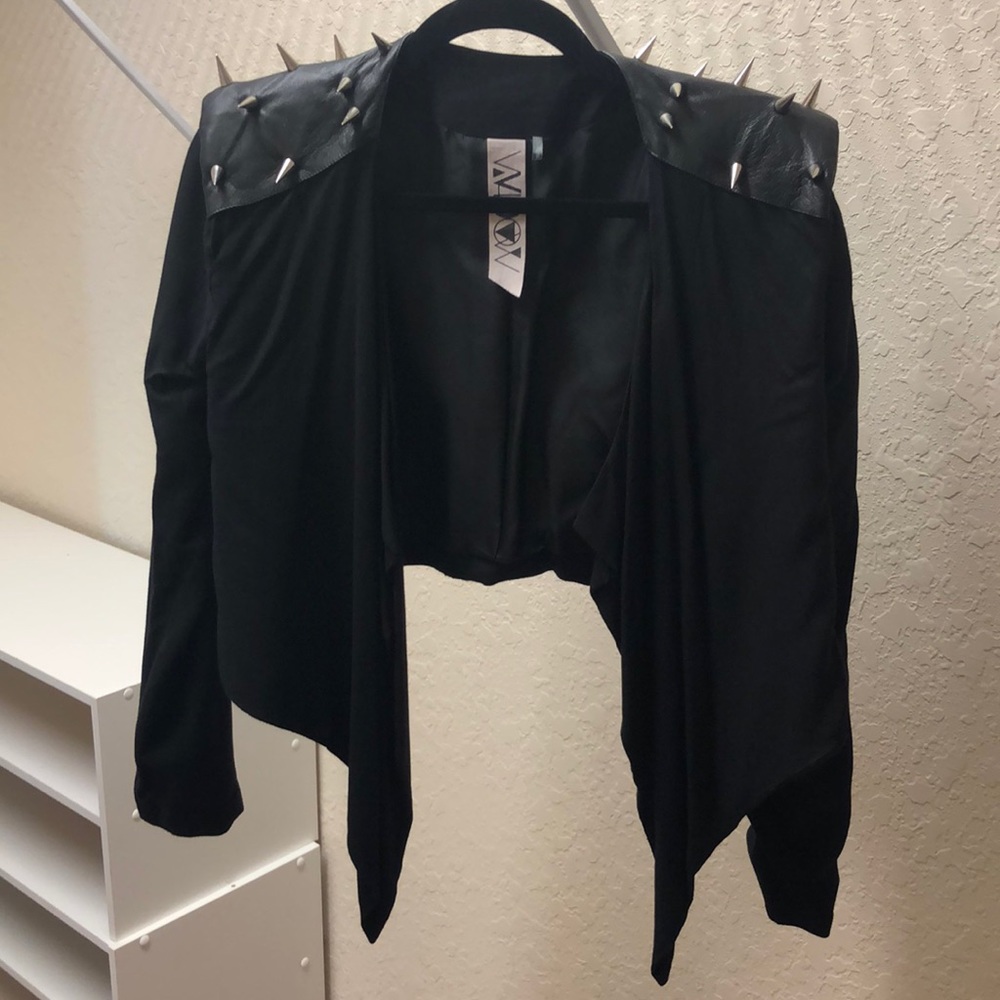 House of Widow spiked shoulder blazer